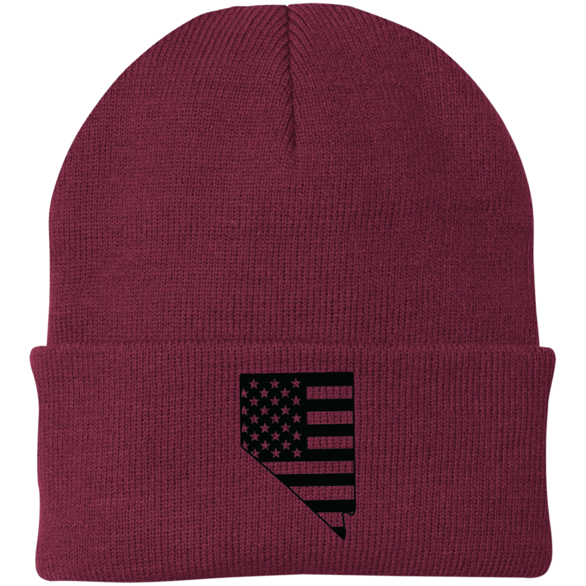 Nevada NV State American Flag Beanie Cap