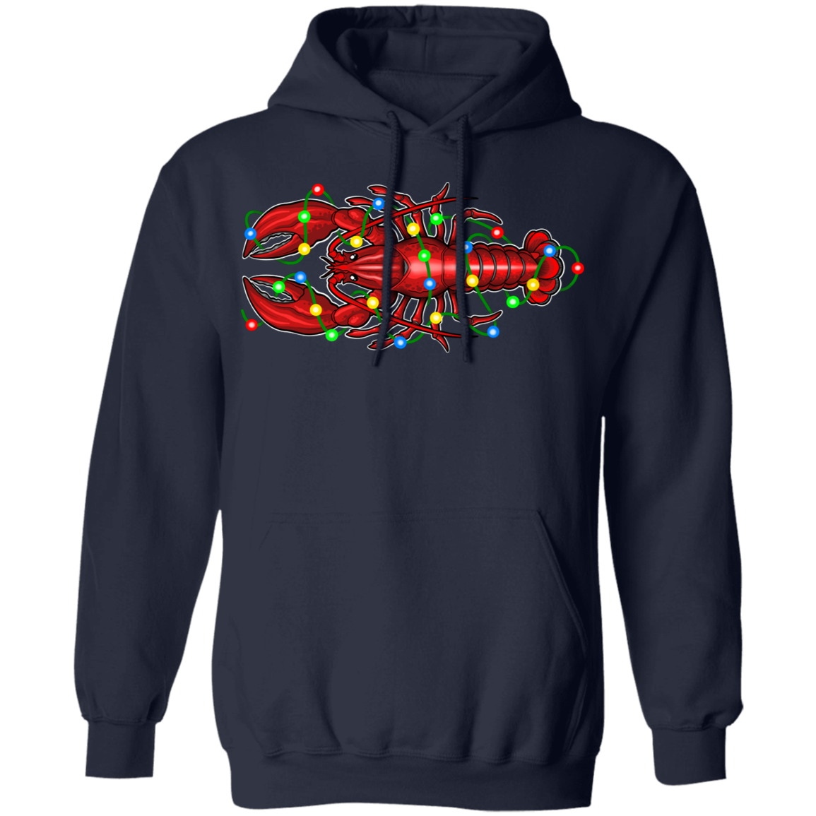 Lobster Merry Christmas Saltwater Pullover Hoodie