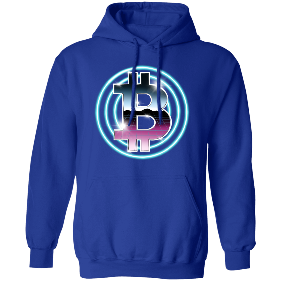 80's Retro Bitcoin Hodl Cryptocurrency BTC Pullover Hoodie