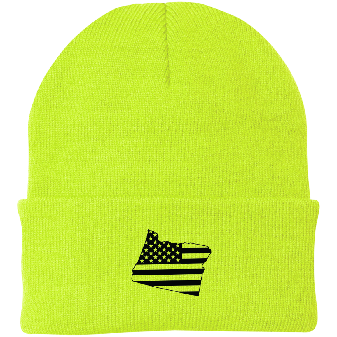 Oregon State American Flag Beanie Cap