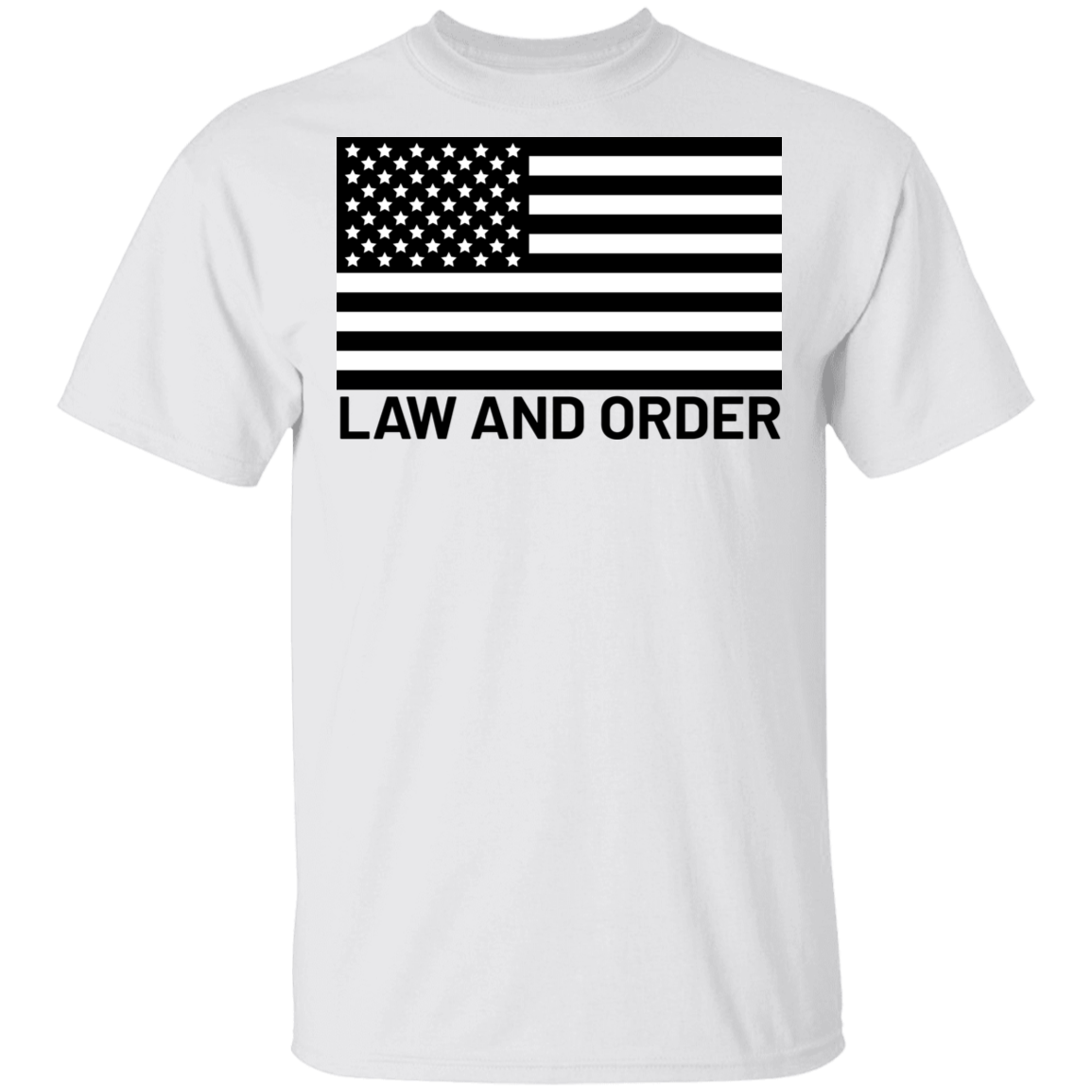 Law and Order American Flag Patriot T-Shirt