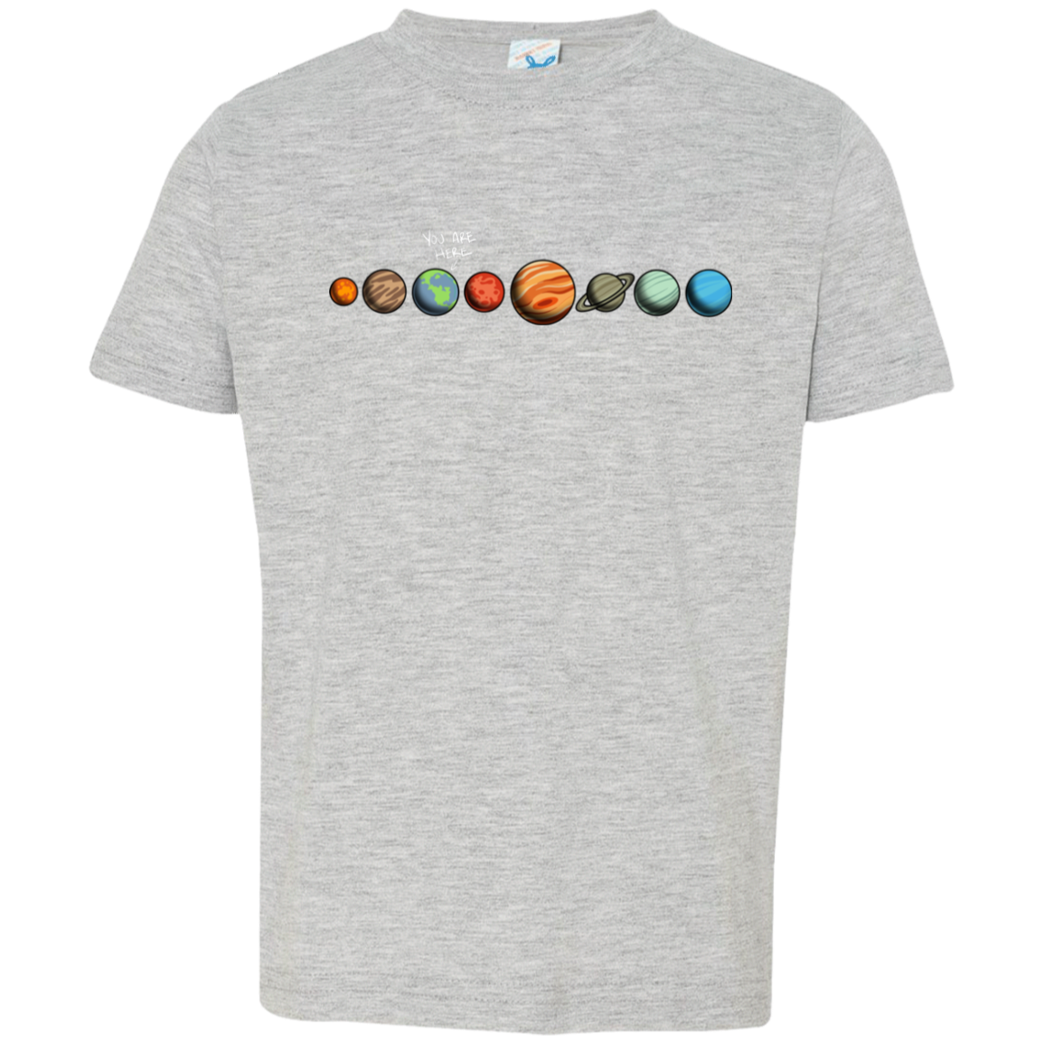 Toddler Space Earth You Are Here Jersey T-Shirt
