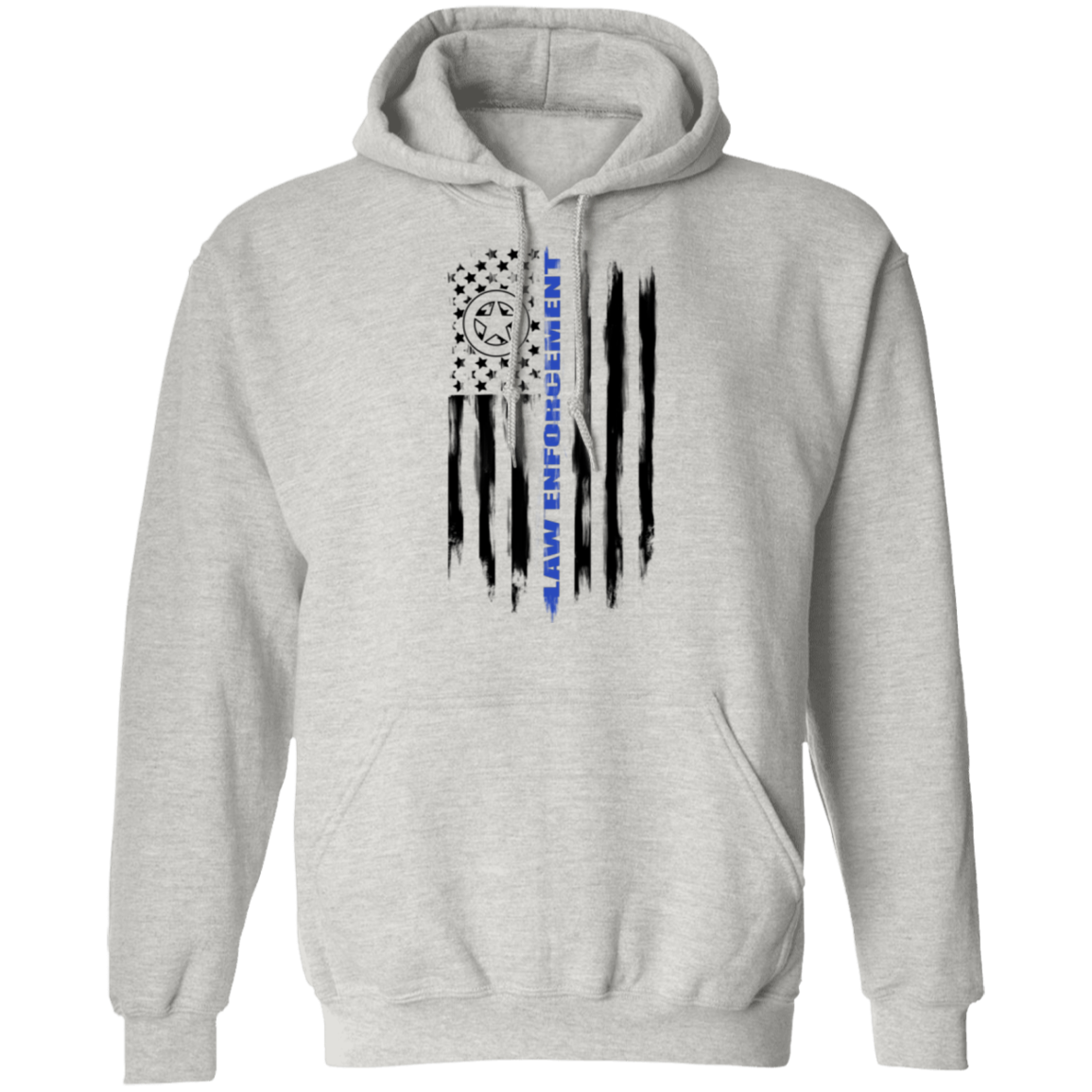 Law Enforcement Deputy Sheriff Police Officer Cop American Flag Pullover Hoodie