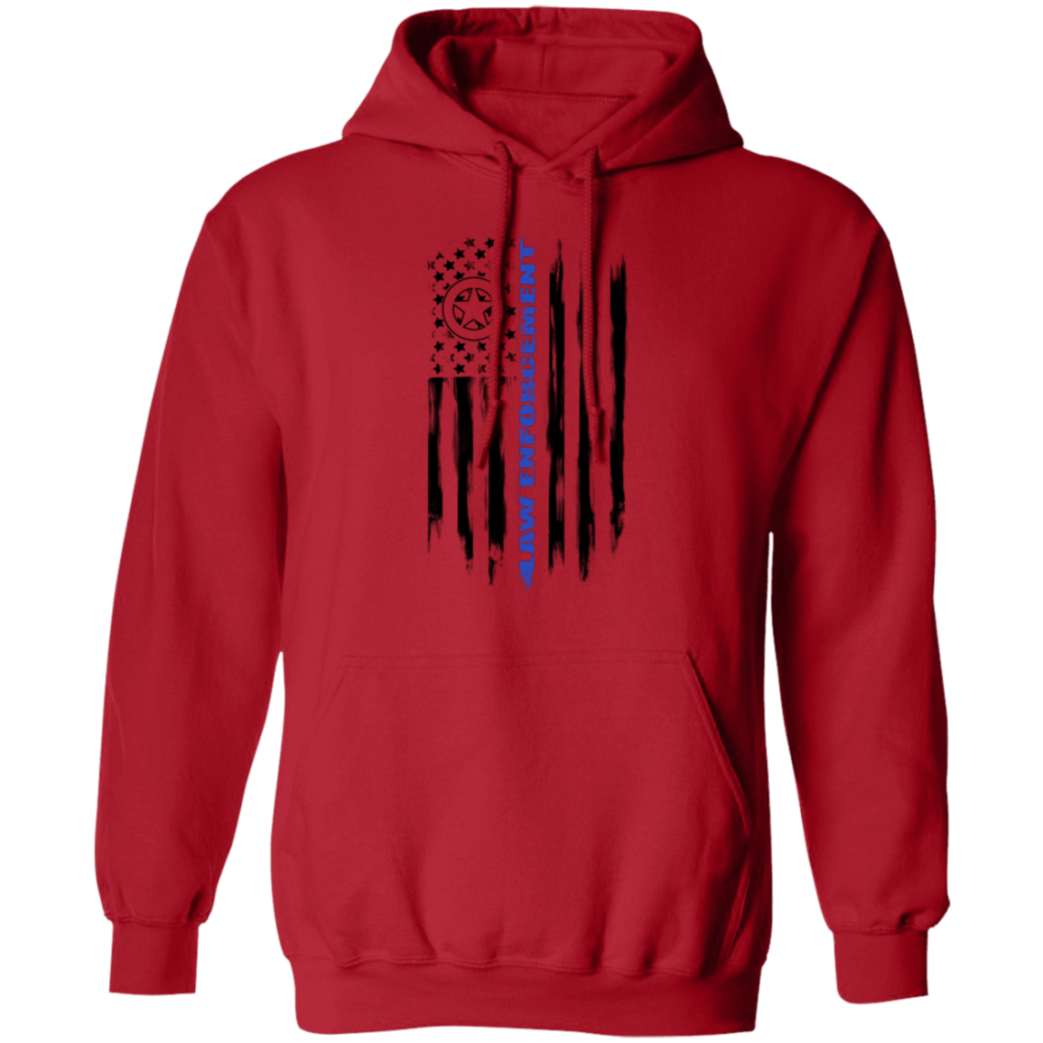 Law Enforcement Deputy Sheriff Police Officer Cop American Flag Pullover Hoodie