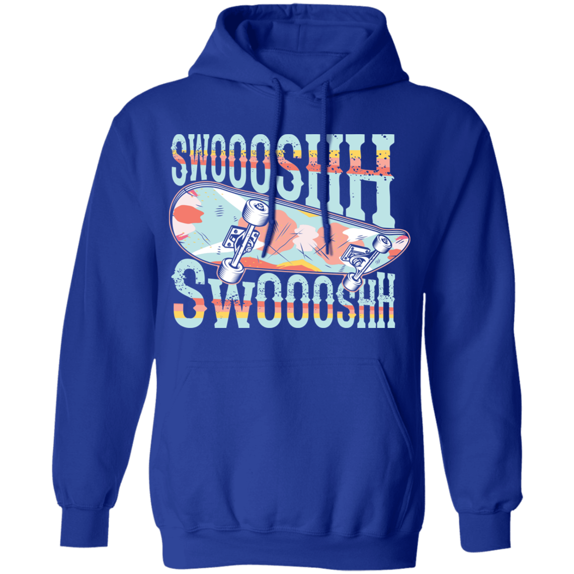 Swoosh Swoosh Skateboarding Skateboarder Pullover Hoodie