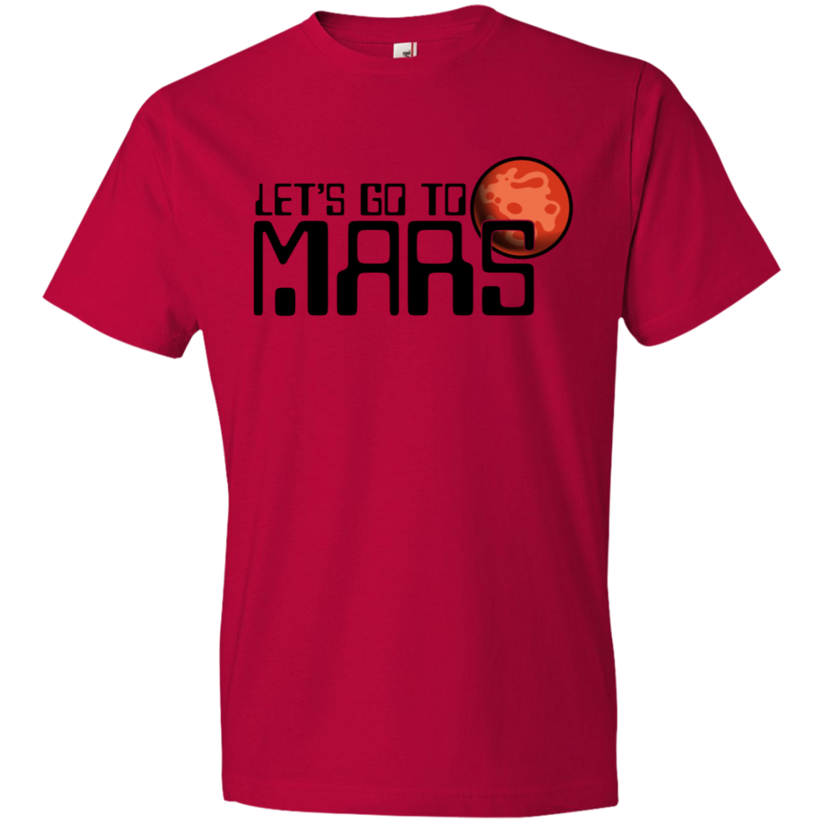 Youth Space Lets Go to Mars Lightweight T-Shirt