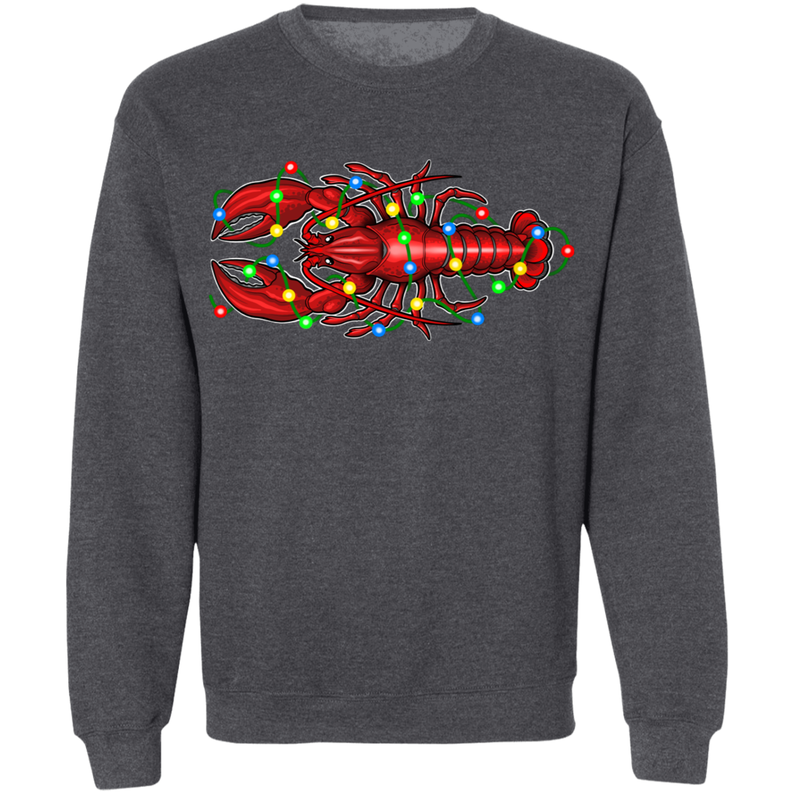 Lobster Merry Christmas Saltwater Crewneck Sweatshirt