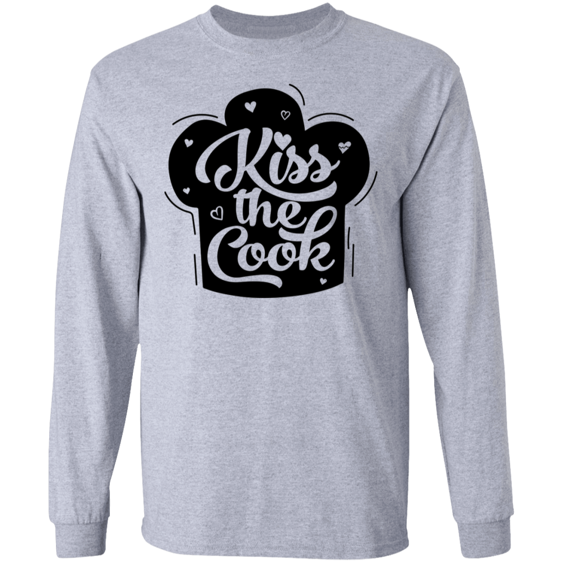 Kiss The Cook Chef Long Sleeve T-Shirt