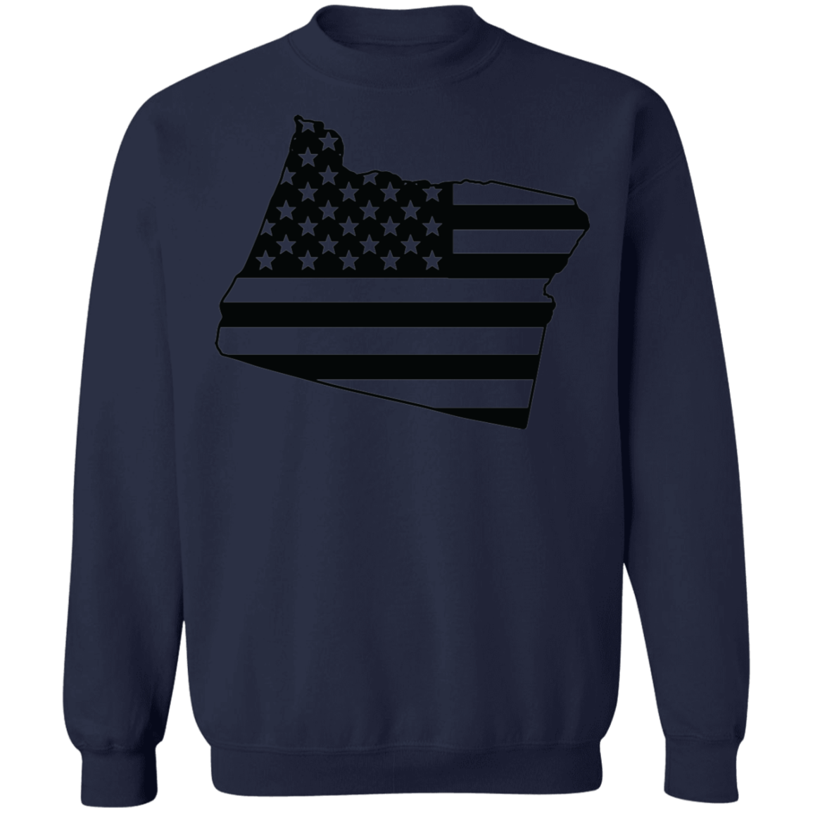 Oregon State American Flag USA Crewneck Sweatshirt