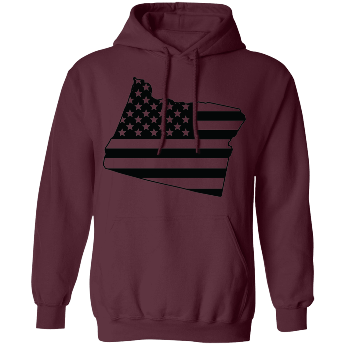 Oregon State American Flag Pride Pullover Hoodie