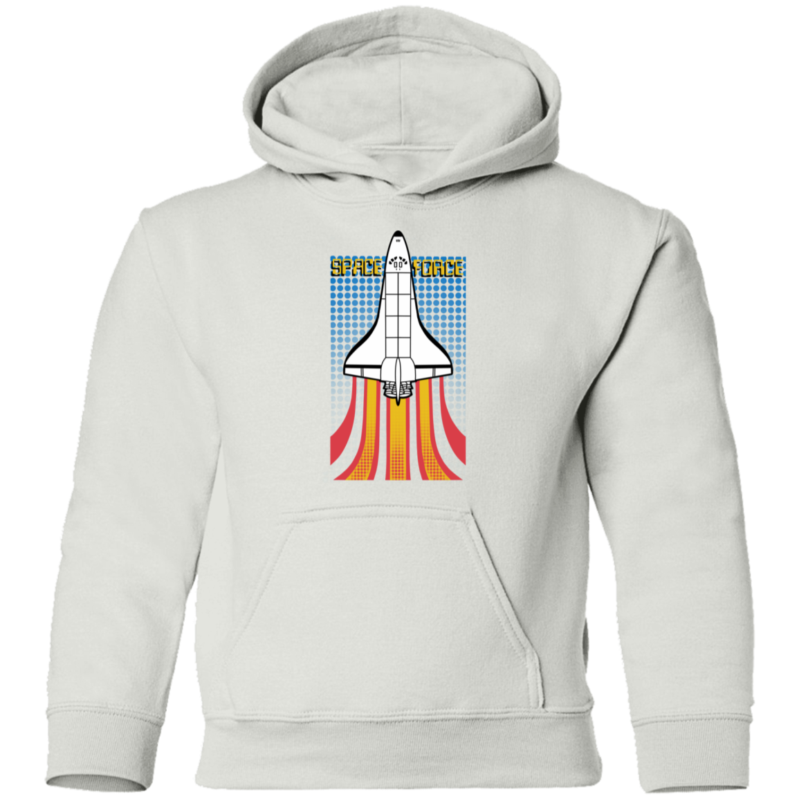 Youth Space Force Retro 80s Pullover Hoodie