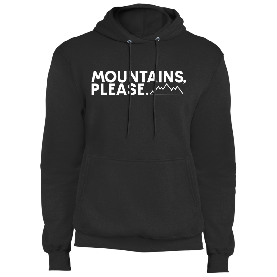 Mountains, Please. Hiking Mountains Nature Pullover Hoodie