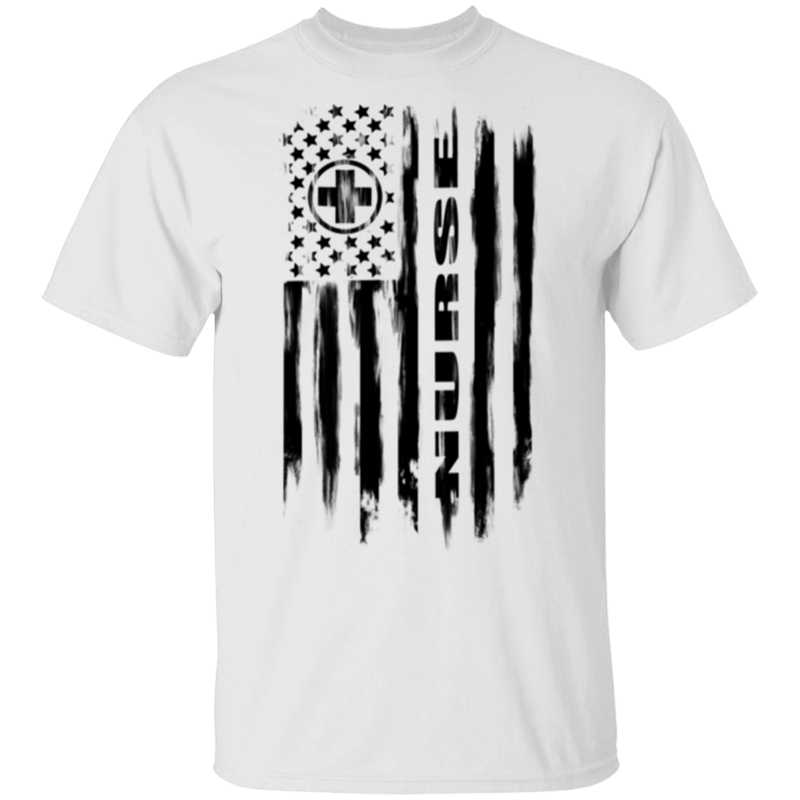 Nurse Hospital RN Nursing Medical American Flag T-Shirt