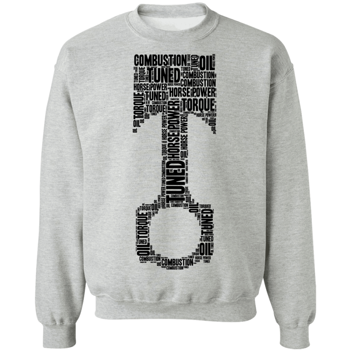 Word Piston Word Piston HP Boost Tuned Combustion Crewneck Sweatshirt