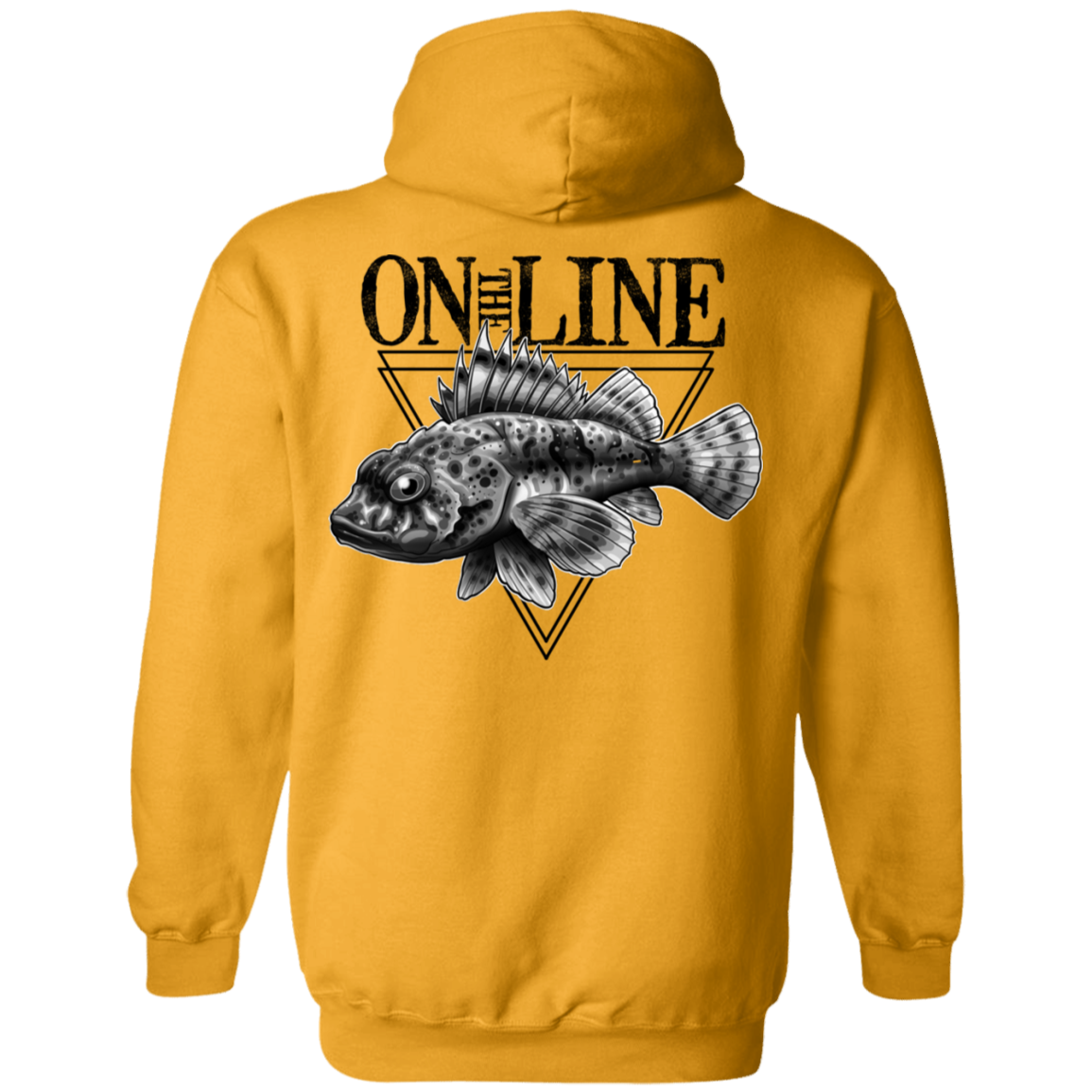 Sculpin Fish On The Line Saltwater Double Sided Pullover Hoodie