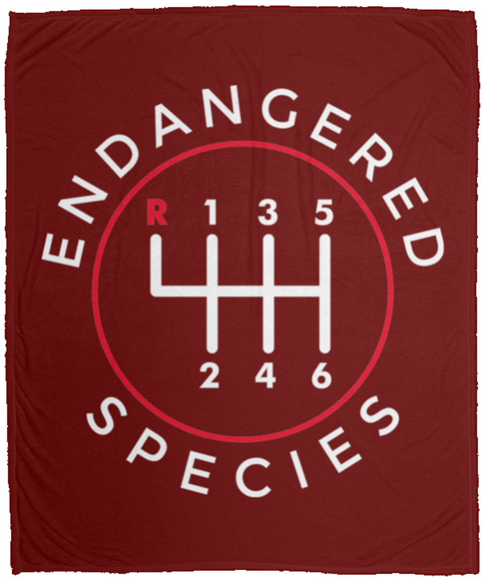 Endangered Species Manual Stick Shift 6-Speed Fleece Blanket - 50x60