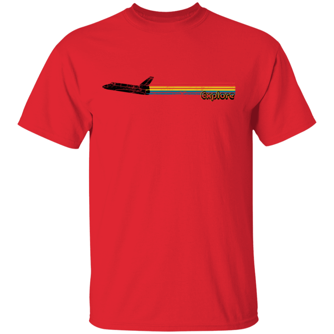 Men's Space Rocket Ship Explorer T-Shirt