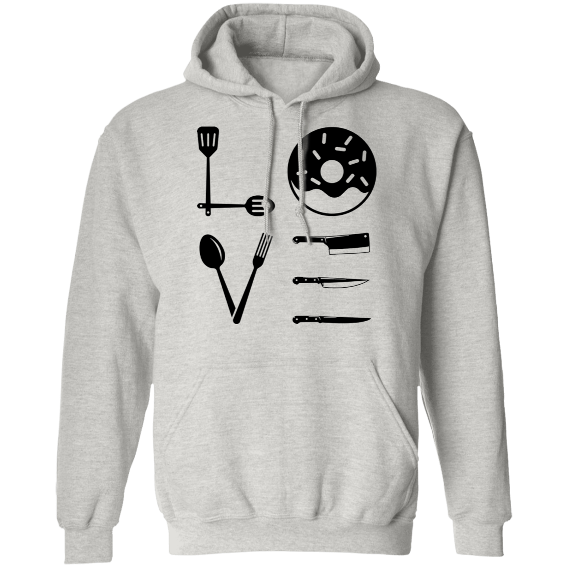 Love Food Cooking Chef Pullover Hoodie