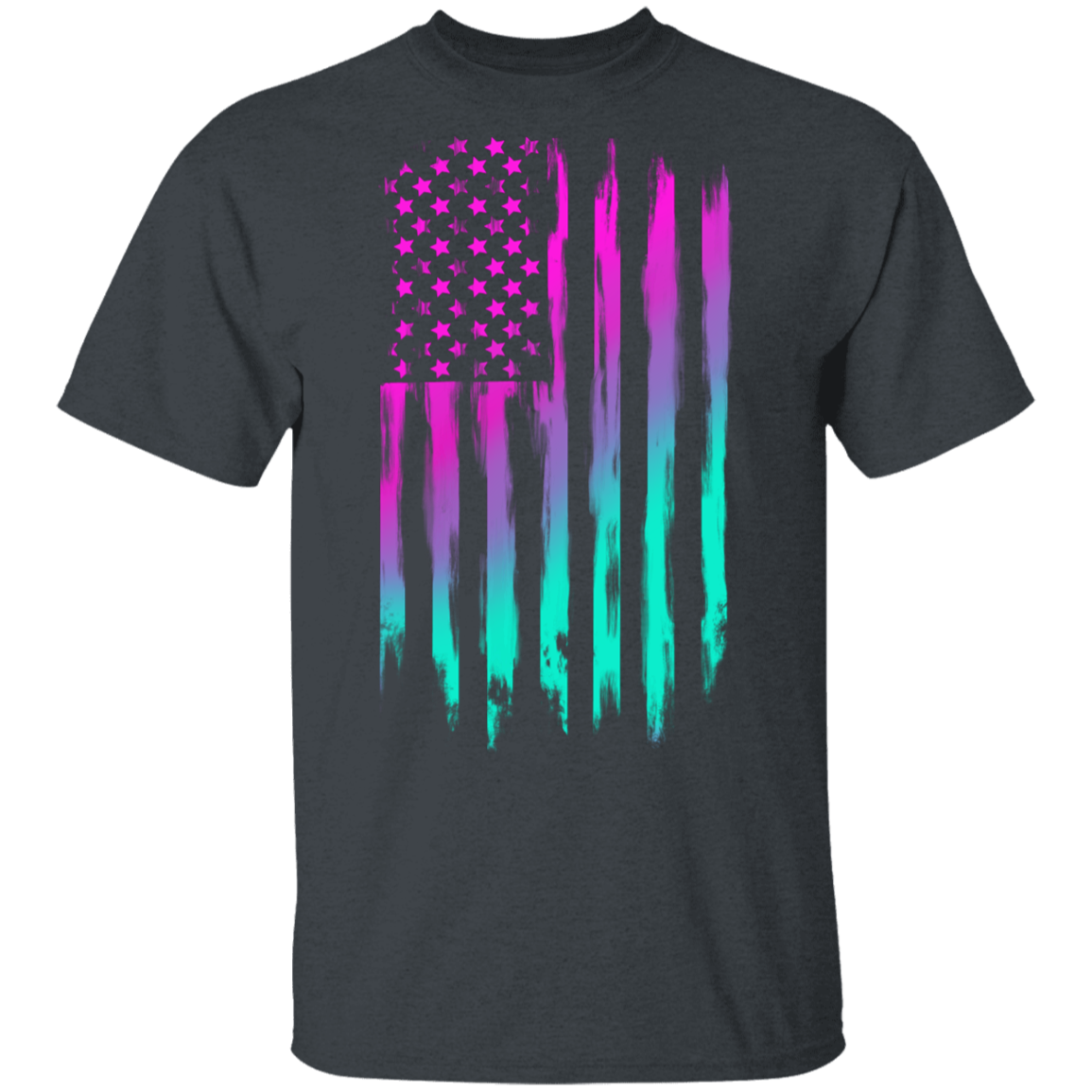 American Flag 80's Retro T-Shirt