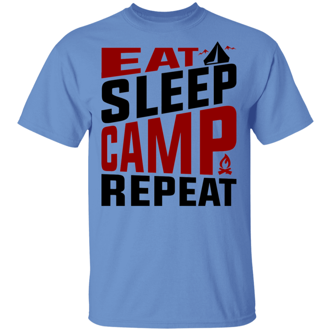 Eat Sleep Camp Repeat Camping T-Shirt
