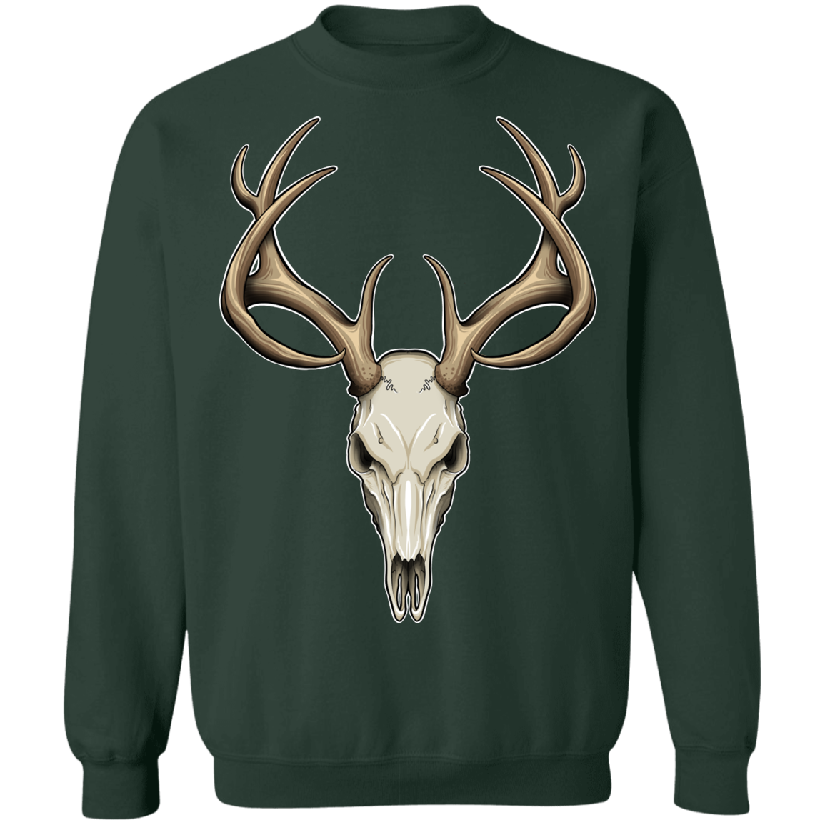 Hunting Deer Skull Crewneck Sweatshirt