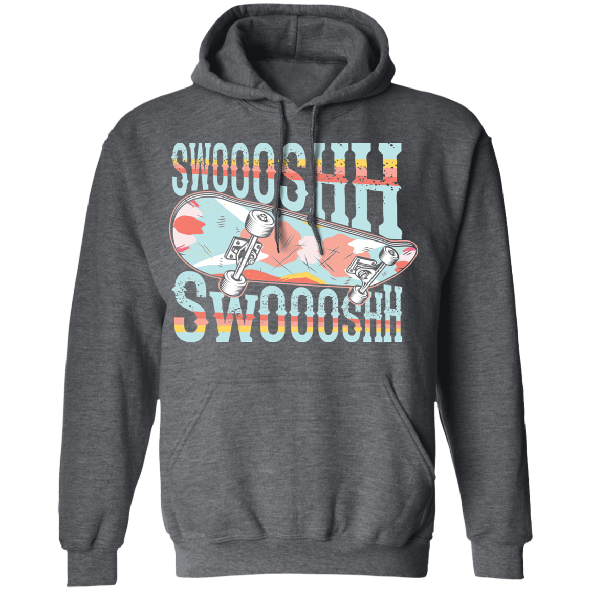 Swoosh Swoosh Skateboarding Skateboarder Pullover Hoodie