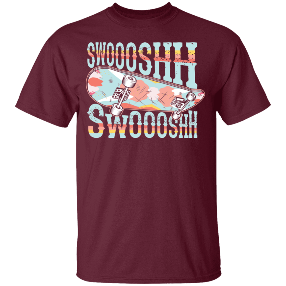 Swoosh Swoosh Skateboarding Skateboarder Youth T-Shirt