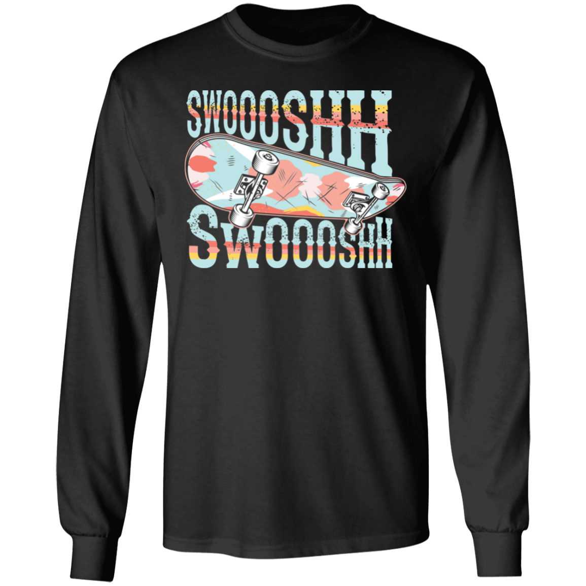Swoosh Swoosh Skateboarding Long Sleeve T-Shirt