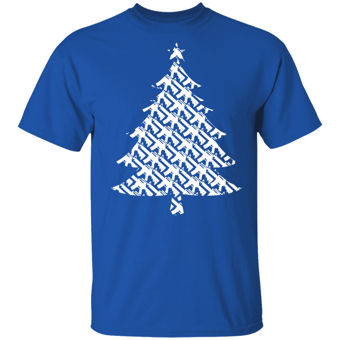 Firearm Rifle Christmas Tree T-Shirt