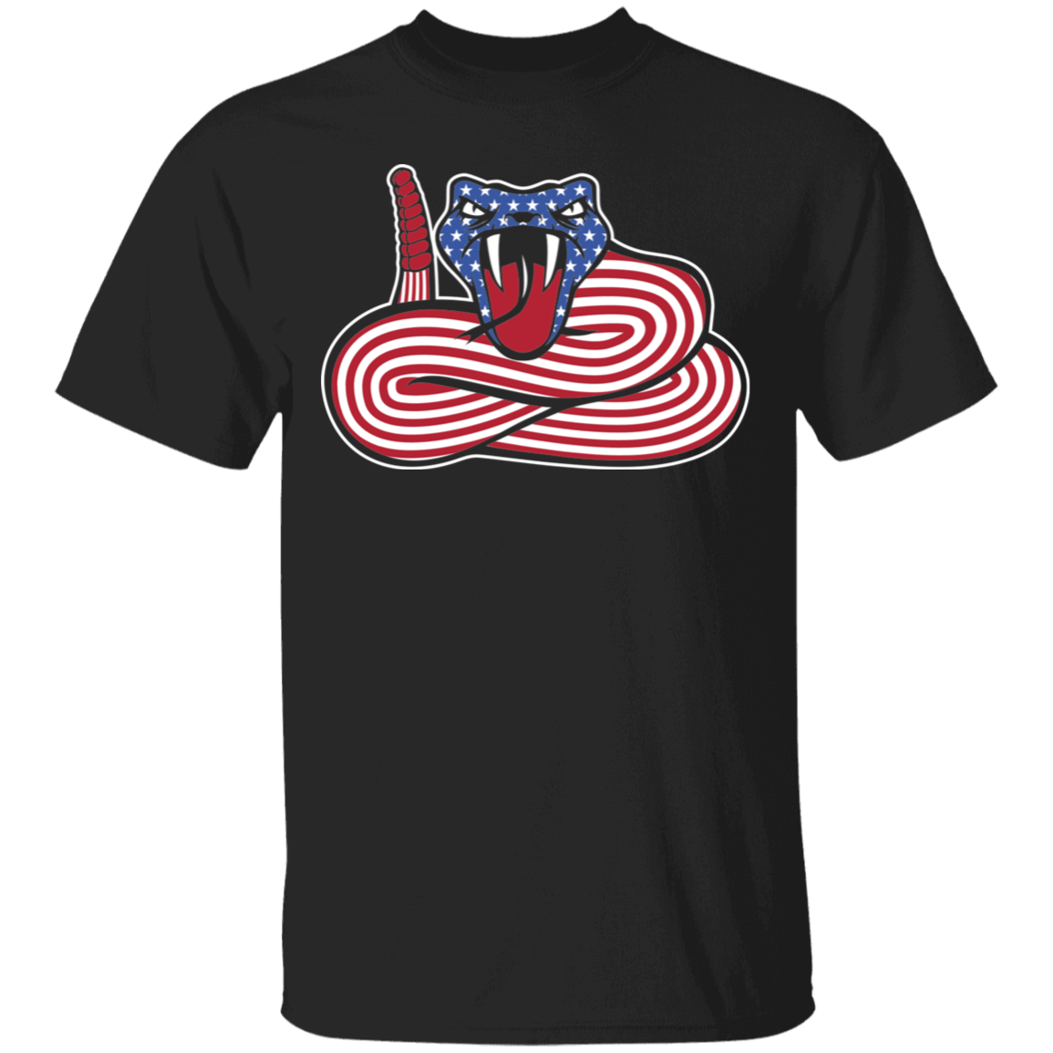 Rattlesnake American Flag USA T-Shirt