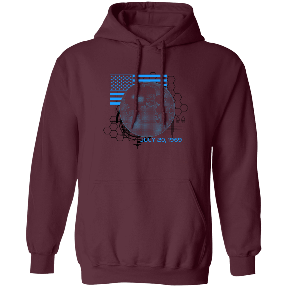 American 1969 Moon Landing Armstrong Pullover Hoodie