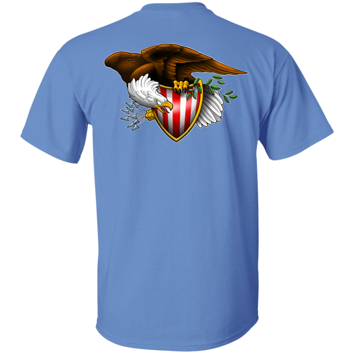 Patriot American Bald Eagle Double Sided T-Shirt