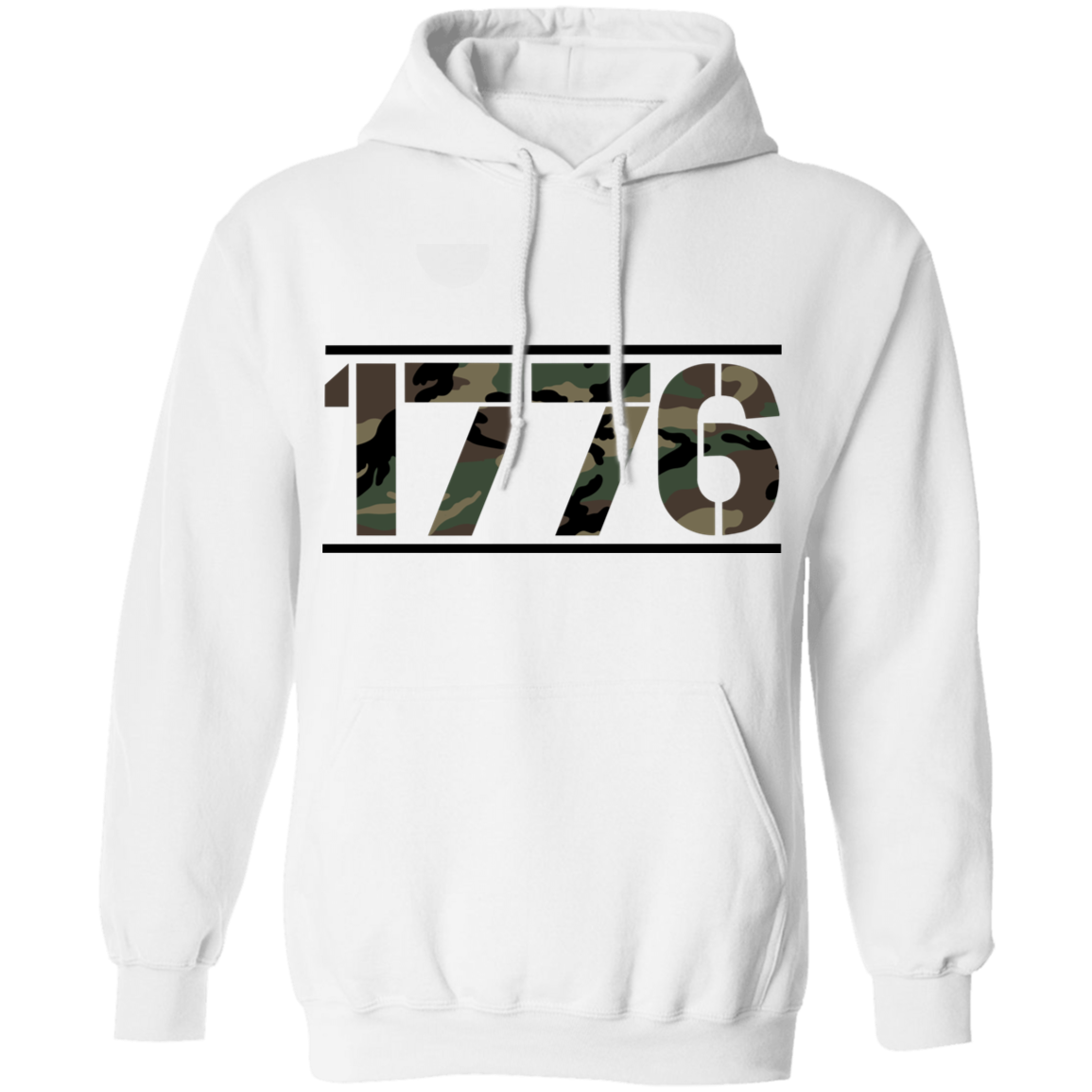 1776 American Camouflage Pullover Hoodie