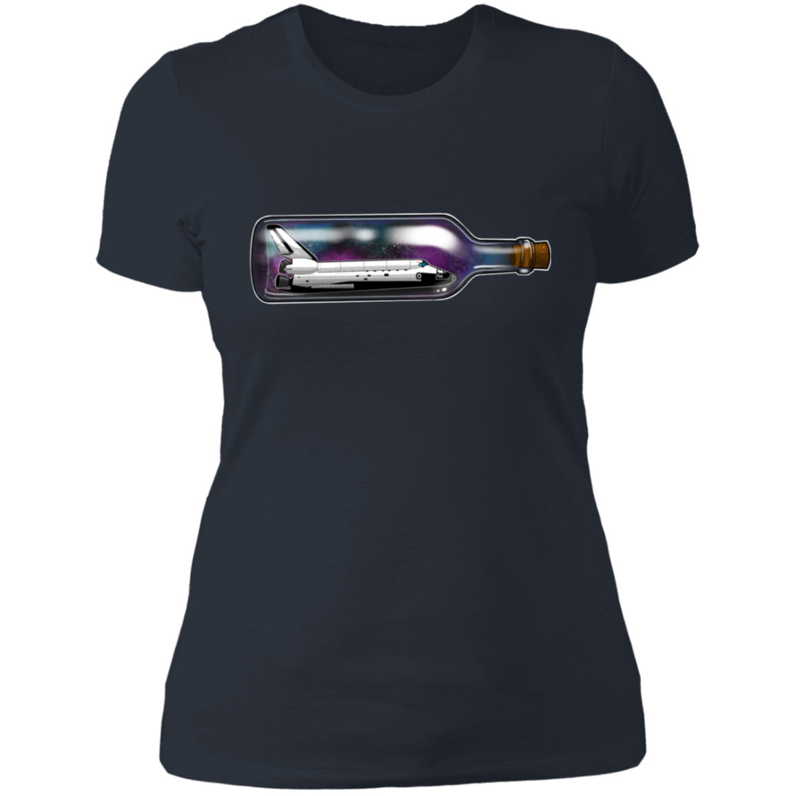 Spacecraft in a Bottle Spaceship Women's T-Shirt