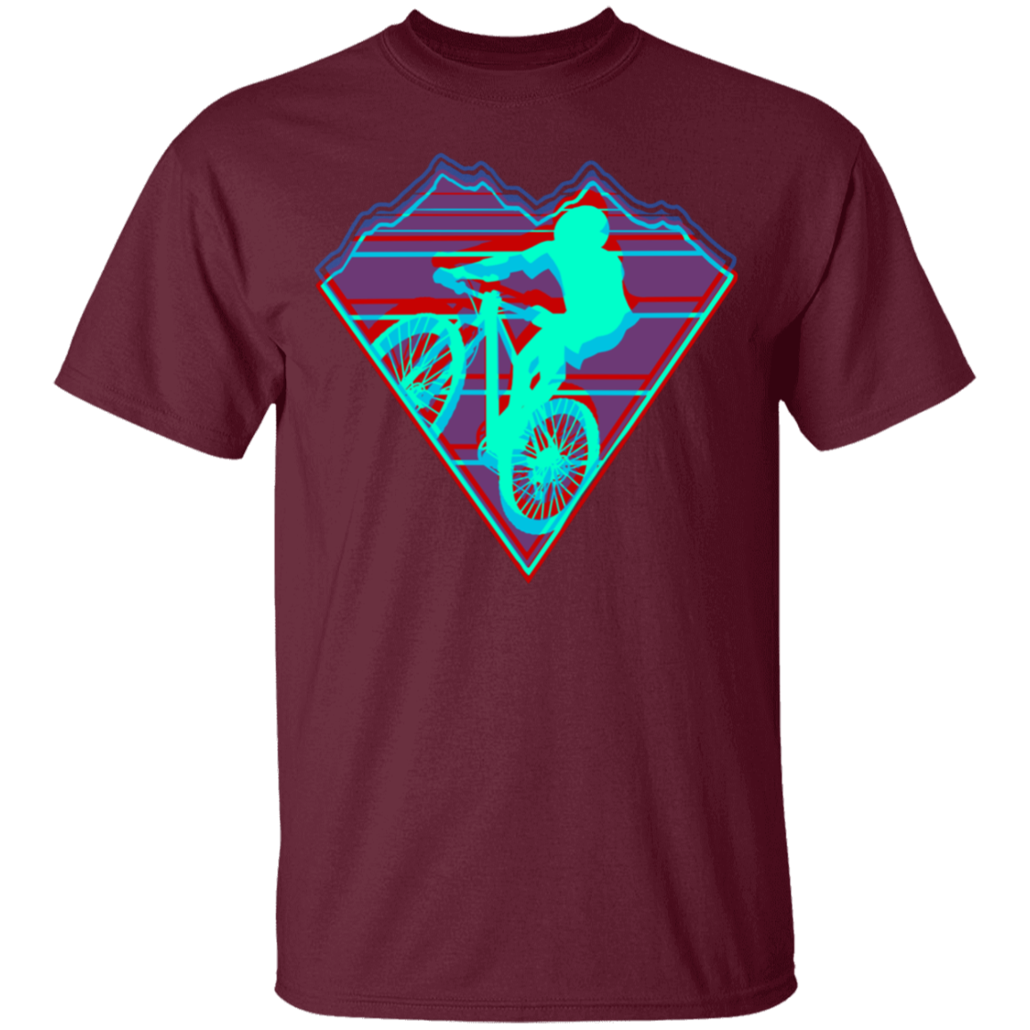 Retro Mountain Biker Youth T-Shirt