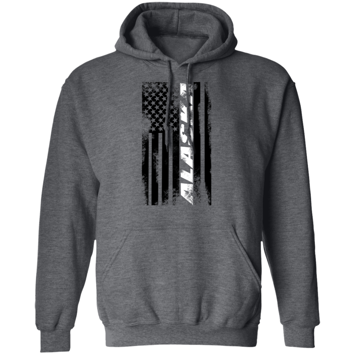 Alaska American Flag Pullover Hoodie