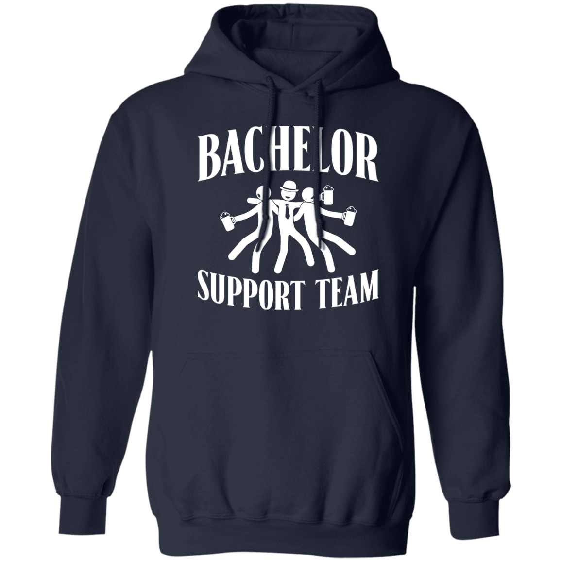 Bachelor Party Funny Support Team Hoodie