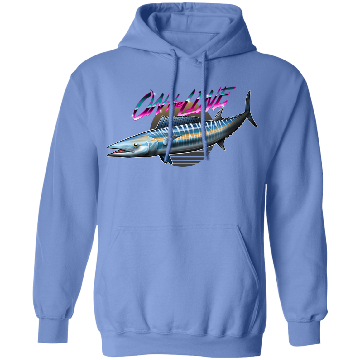 Wahoo Ono Fish On The Line Saltwater Pullover Hoodie