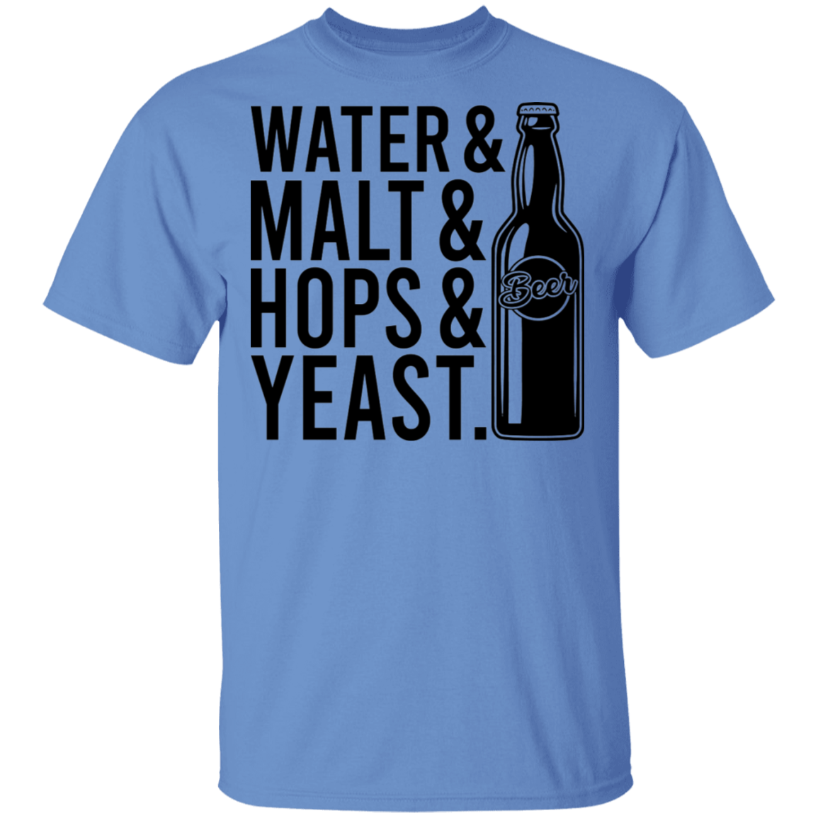 Water & Malt & Hops & Yeast Beer T-Shirt