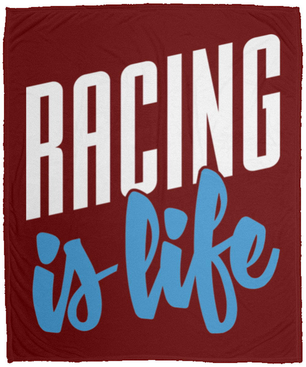 Racing Is Life Automotive Turbo Boosted Fleece Blanket - 50x60