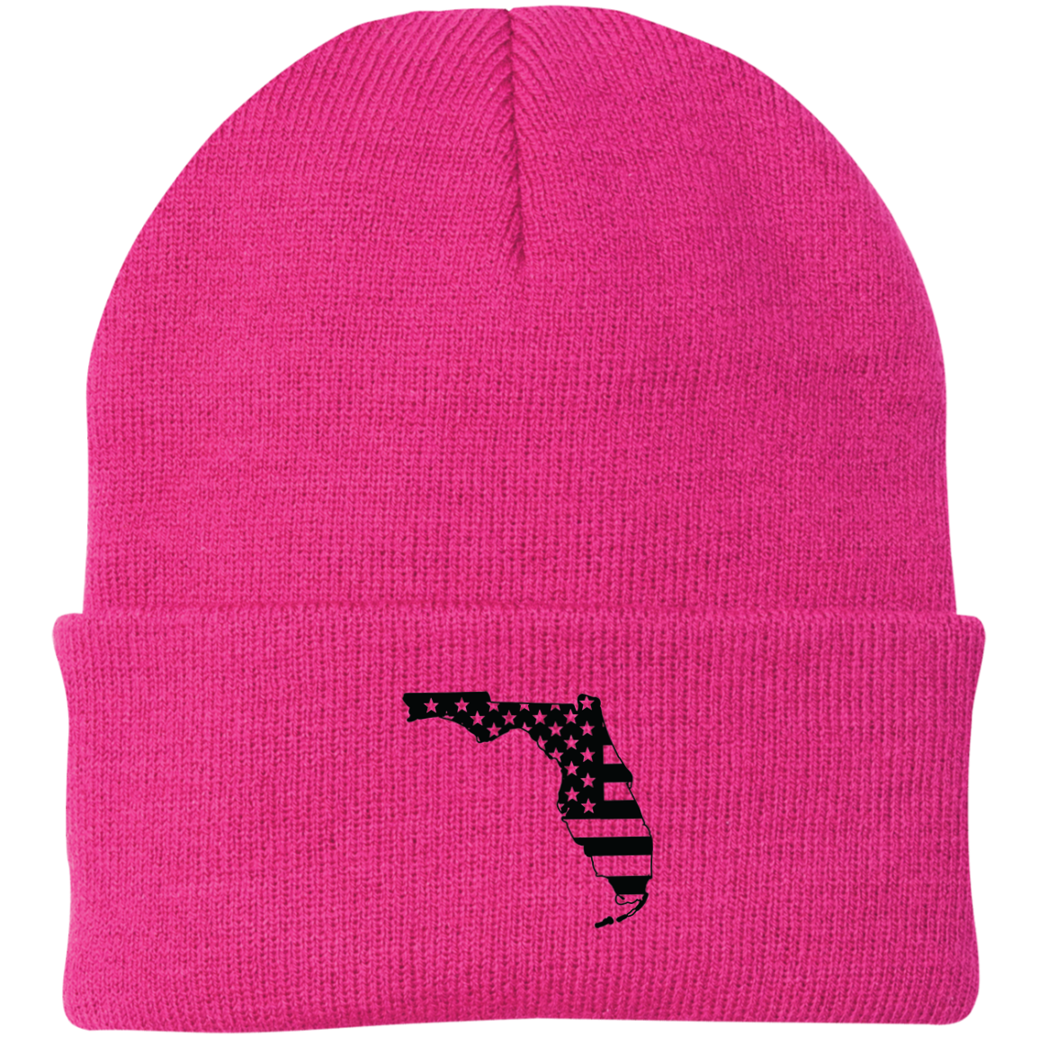 Florida FL State American Flag Beanie Cap