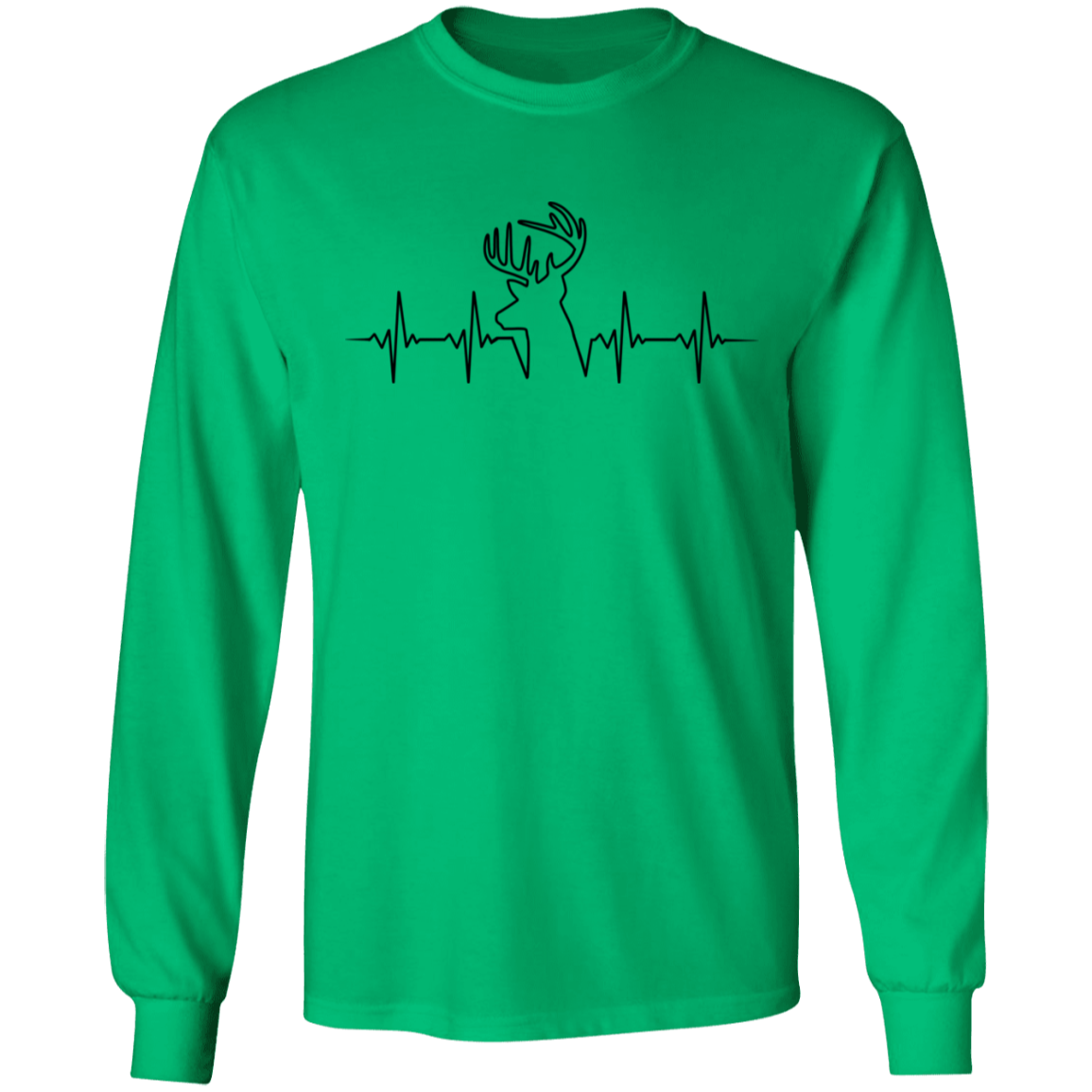 Hunter Heartbeat Deer Long Sleeve T-Shirt