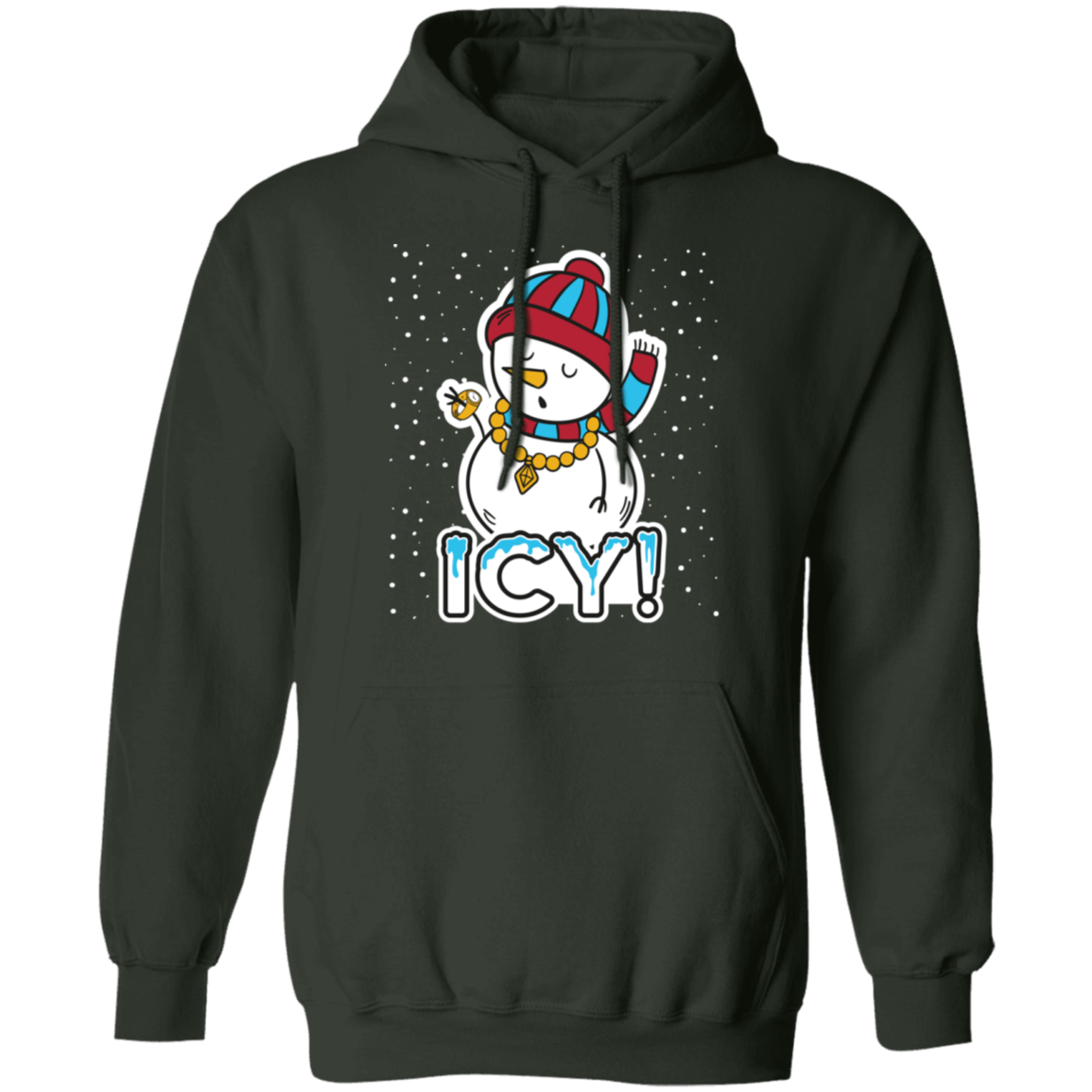 ICY! Snowman Ugly Christmas Pullover Hoodie