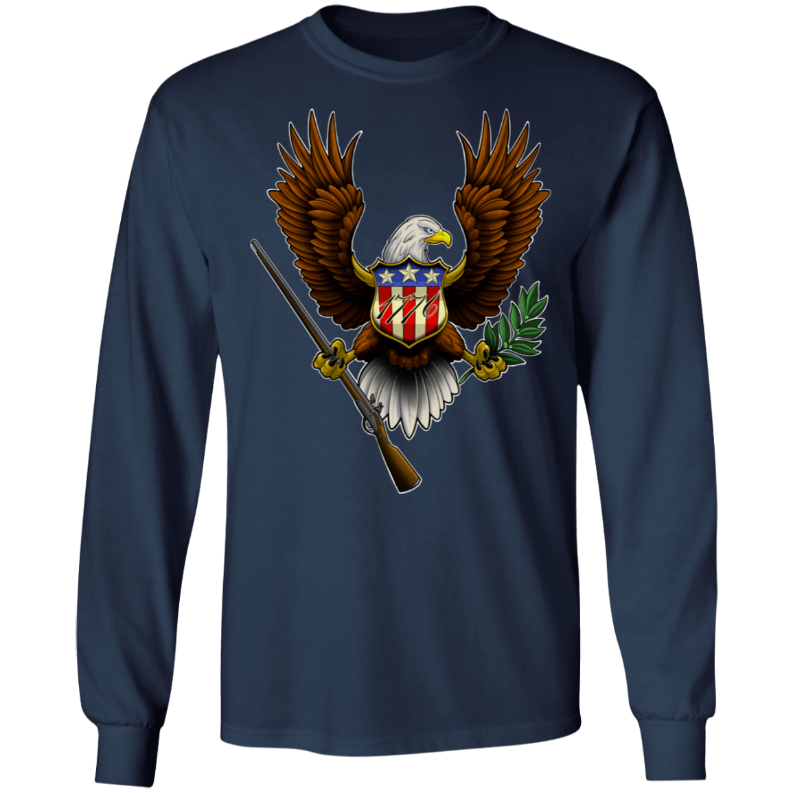 1776 American Bald Eagle Long Sleeve T-Shirt