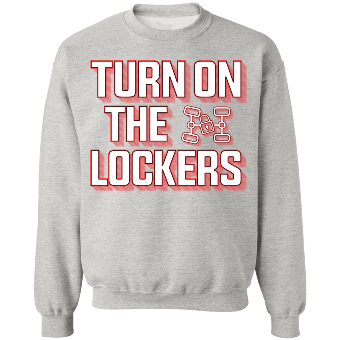 Turn On The Lockers 4x4 Off-Road Overland Crewneck Sweatshirt