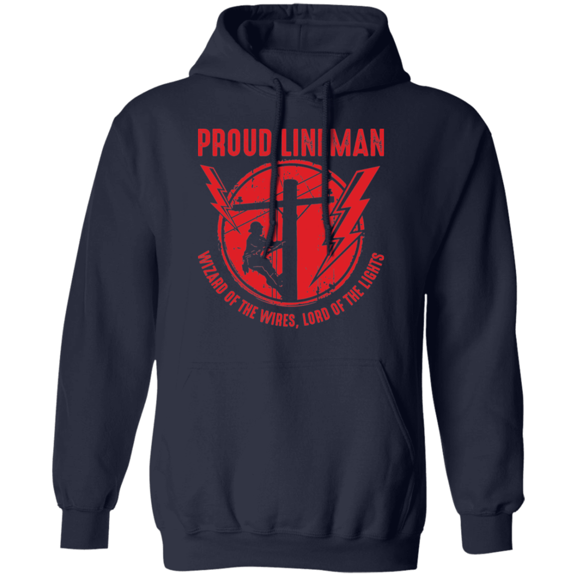 Proud Lineman Pullover Hoodie