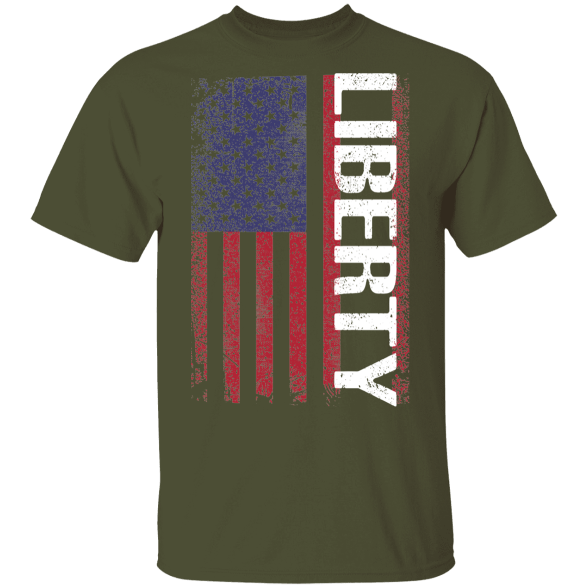 Liberty American Flag USA T-Shirt