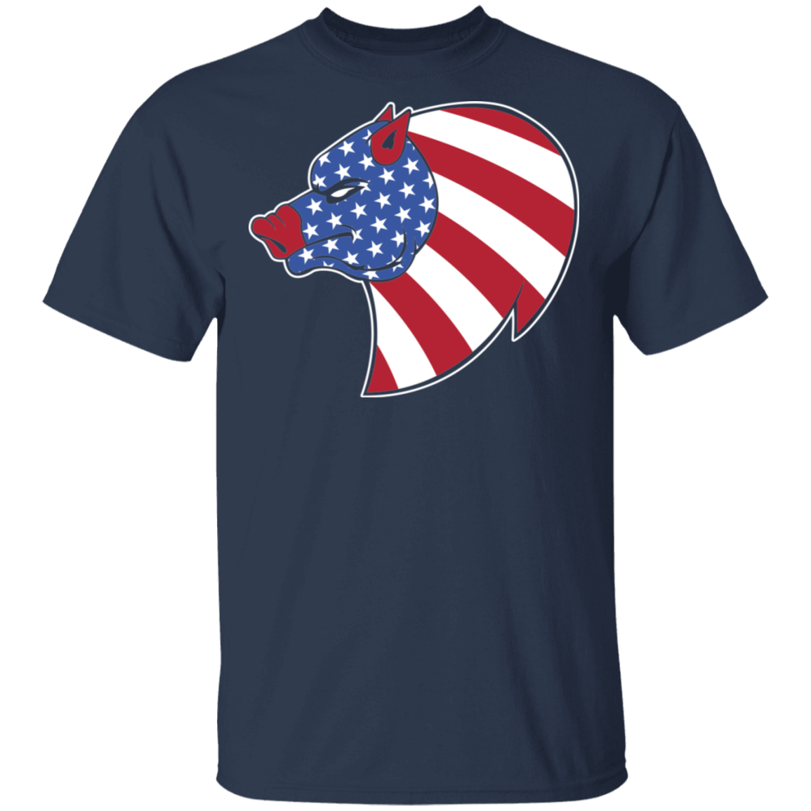 Pig Hog American Flag USA T-Shirt