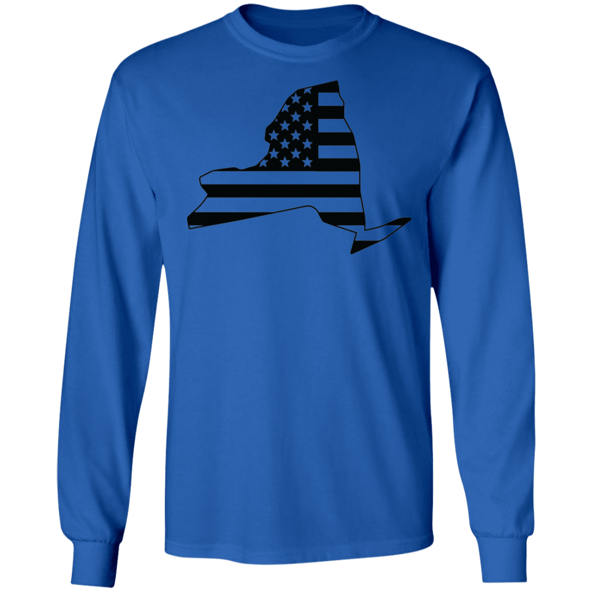 New York American Flag State Long Sleeve T-Shirt