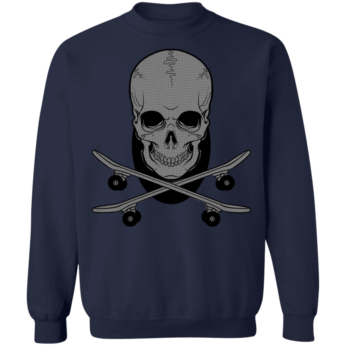 Skeleton Skateboarding Skateboard Shred Crewneck Sweatshirt